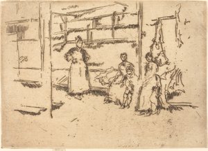 販売後、ハウンズディッチ 作： James Abbott McNeill Whistler