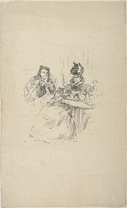 アフタヌーンティー 作： James Abbott McNeill Whistler