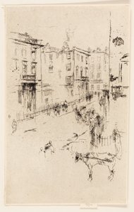 オルダニー ストリート 作： James Abbott McNeill Whistler