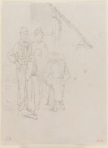 スケッチするアーティスト 作： James Abbott McNeill Whistler
