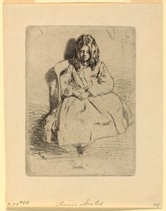 アニー、着席 作： James Abbott McNeill Whistler