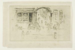アーチウェイ、ブリュッセル 作： James Abbott McNeill Whistler