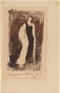 黒のアレンジメント - No.3 作： James Abbott McNeill Whistler