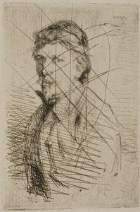 オーギュスト・デラートル、プリンター 作： James McNeill Whistler