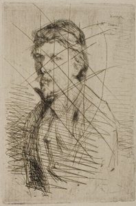 オーギュスト・デラートル、プリンター 作： James Abbott McNeill Whistler
