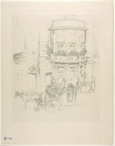 ガイエティ劇場裏 作： James McNeill Whistler