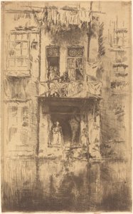 バルコニー、アムステルダム 作： James Abbott McNeill Whistler