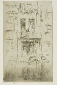 バルコニー、アムステルダム 作： James Abbott McNeill Whistler