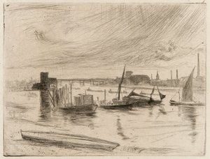 バタシー ドーン (カドガン ピア) 作： James Abbott McNeill Whistler