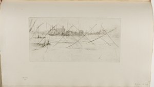 バタシー: 早朝 作： James Abbott McNeill Whistler