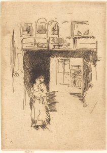鳥かご、ドルリー レーン 作： James Abbott McNeill Whistler