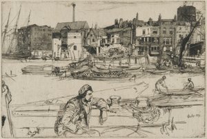 ブラック ライオン ワーフ 作： James Abbott McNeill Whistler