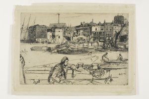 ブラック ライオン ワーフ 作： James Abbott McNeill Whistler