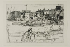 ブラック ライオン ワーフ 作： James Abbott McNeill Whistler