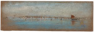 青と銀—島々、ベニス 作： James Abbott McNeill Whistler