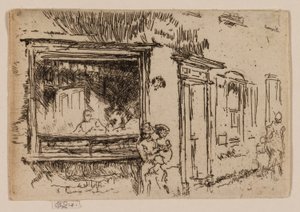 ケント州サンドウィッチの肉屋 作： James McNeill Whistler
