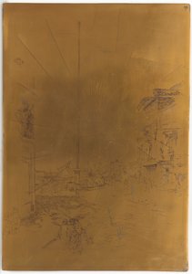 <em>The Little Mast</em> のキャンセルされた印刷版 作： James Abbott McNeill Whistler