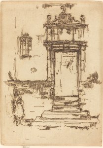 チャペルの出入り口、モントレゾール 作： James Abbott McNeill Whistler