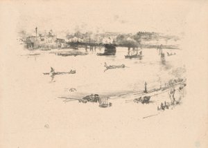 チャリング クロス鉄道橋 作： James Abbott McNeill Whistler