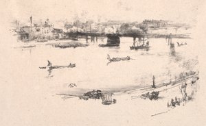 チャリング・クロス鉄道橋 作： James McNeill Whistler