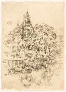 ヴェルヌイユ城、トゥレーヌ 作： James McNeill Whistler