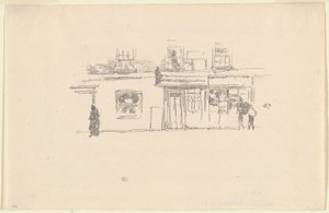 チェルシー ショップス 作： James Abbott McNeill Whistler