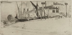 チェルシー ワーフ 作： James Abbott McNeill Whistler