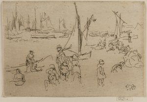 子供たち、ポーツマス 作： James Abbott McNeill Whistler