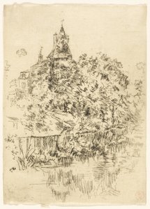 ヴェルヌイユ城、トゥレーヌ 作： James Abbott McNeill Whistler