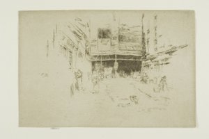 服の交換、ハウンズディッチ、No. 1 作： James Abbott McNeill Whistler