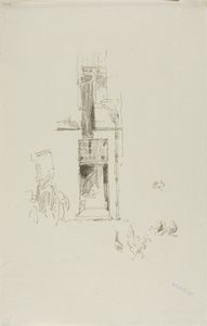 コックス アンド ヘンズ、オテル コルベール 作： James Abbott McNeill Whistler