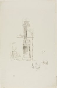 コックス アンド ヘンズ、オテル コルベール 作： James Abbott McNeill Whistler