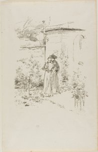 庭の自信 作： James Abbott McNeill Whistler