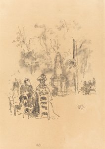 彫像の下での会話、リュクサンブール公園
