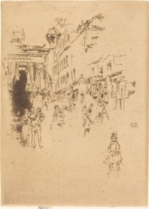 カトラー ストリート、ハウンズディッチ 作： James Abbott McNeill Whistler