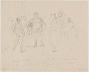 パリの 2 人の有名な芸術家 作： James Abbott McNeill Whistler