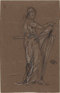 ドレープ女性像 作： James Abbott McNeill Whistler