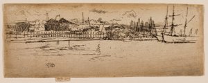 乾ドック、サウサンプトン 作： James Abbott McNeill Whistler
