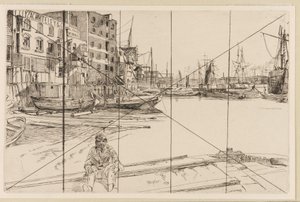 イーグル ワーフ (Tyzac Whiteley and Co.) 作： James Abbott McNeill Whistler