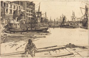 イーグル ワーフ 作： James Abbott McNeill Whistler