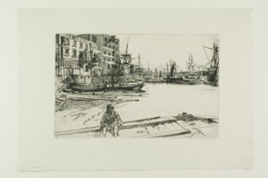 イーグル ワーフ 作： James Abbott McNeill Whistler