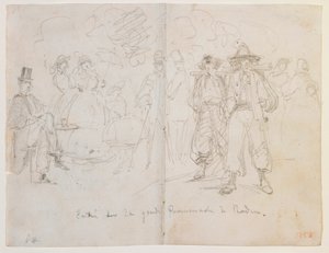 バーデンの大遊歩道に入った 作： James Abbott McNeill Whistler