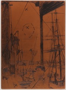 エッチングプレート：ロザーハイズ 作： James Abbott McNeill Whistler