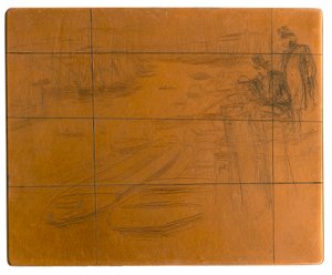 エッチングプレート：ザ・リトル・プール 作： James Abbott McNeill Whistler
