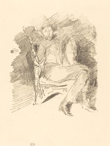 Firelight: ジョセフ・ペネル、No. 1 作： James Abbott McNeill Whistler