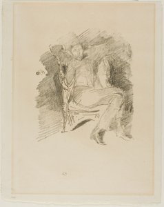 Firelight: ジョセフ・ペネル、No. 1 作： James Abbott McNeill Whistler