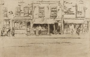 魚屋、チェルシー 作： James Abbott McNeill Whistler