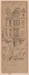 花市場、ブリュッセル 作： James Abbott McNeill Whistler
