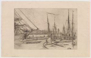ビリングスゲートから 作： James Abbott McNeill Whistler