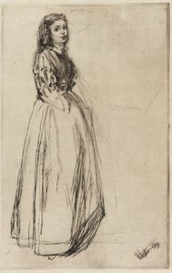 フメット、立ち 作： James Abbott McNeill Whistler